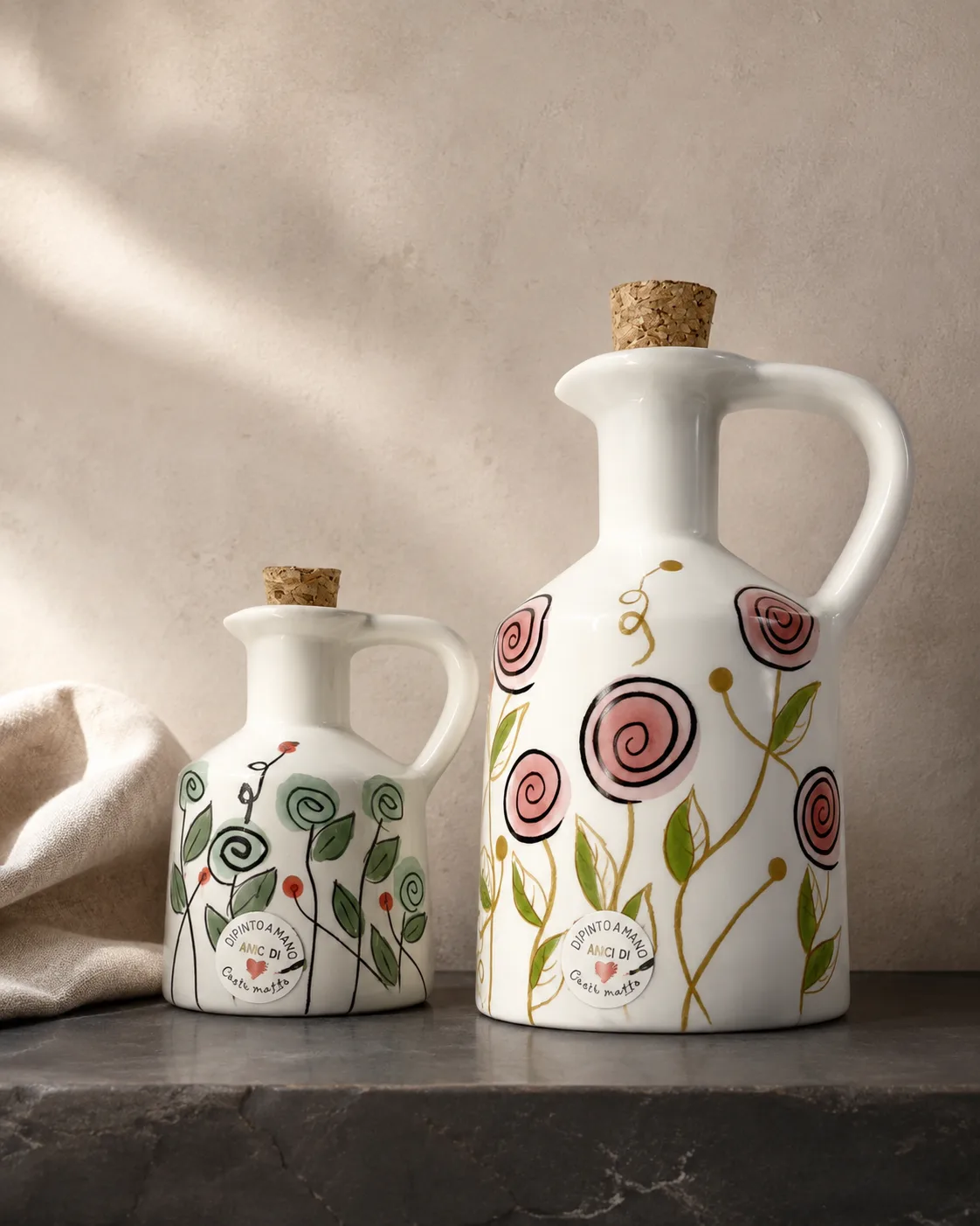 coppia di oliere in ceramica — Girardini Bomboniere Camisano Vicentino