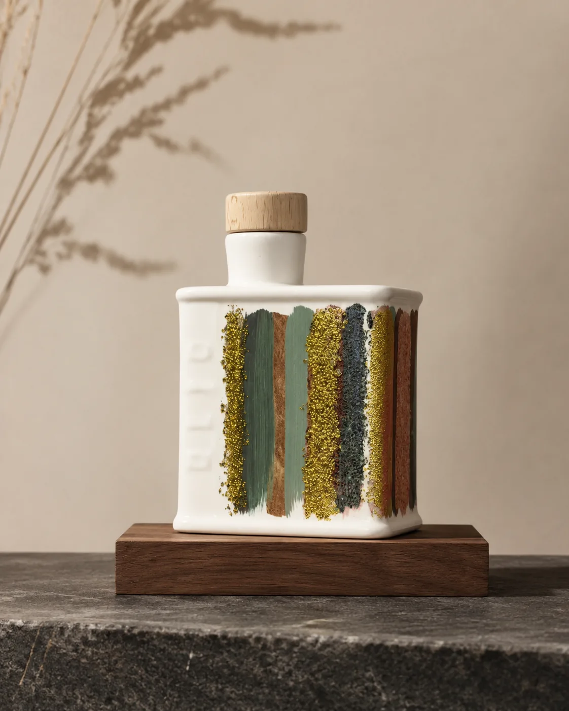 fiaschetta in ceramica a righe — Girardini Bomboniere Camisano Vicentino