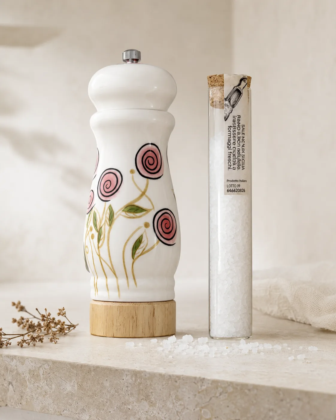 macinino floreale e sale artigianale — Girardini Bomboniere Camisano Vicentino
