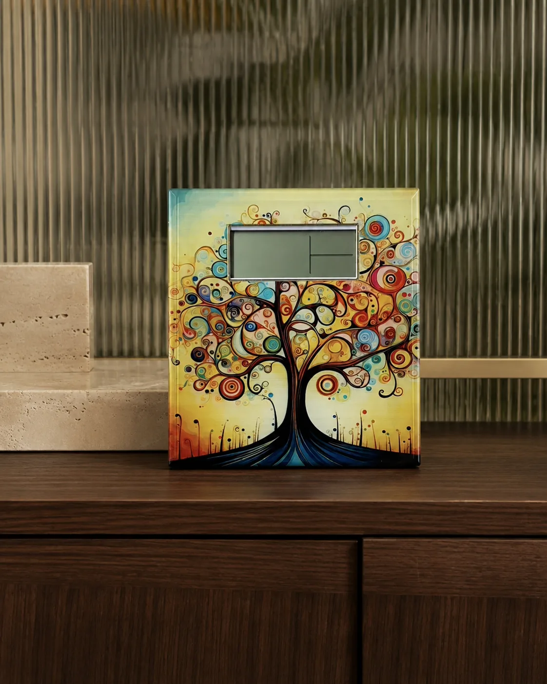 orologio colorato con albero della vita — Girardini Bomboniere Camisano Vicentino